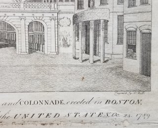 View of the triumphal Arch and Colonnade, erected in Boston, in honor of the President of the United States, Oc. 24, 1789.