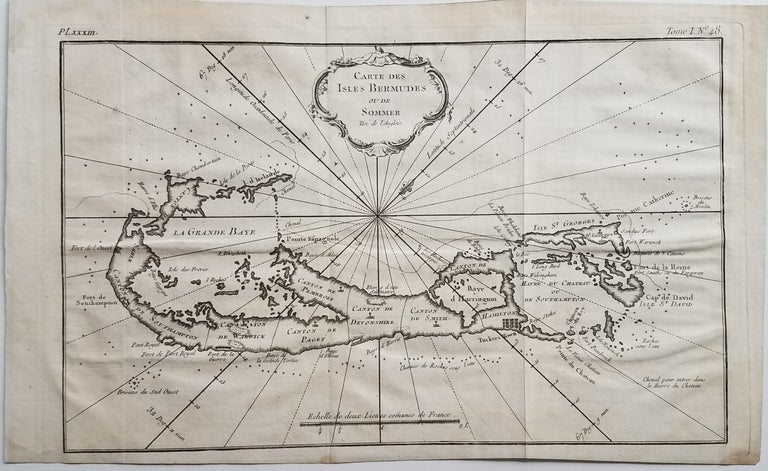 Item #3572 Carte des Isles Bermudes ou de Sommer Tire de l'Anglois. Map: Bermuda, Bellin.
