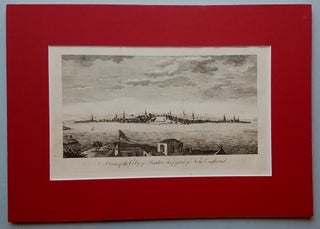 Item #3725 A View of the City of Boston the Capital of New England. Massachusetts: Boston View,...