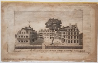 View of the ancient Buildings belonging to Harvard College, Cambridge, New-England. [with] The Columbian Magazine for December, 1788.