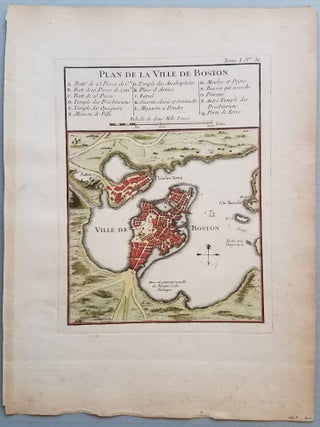 Plan de la ville de Boston.